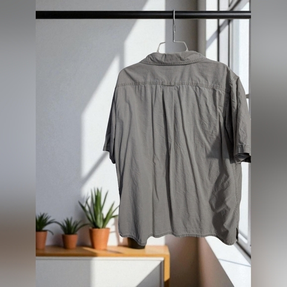 Croft & Barrow Men's Gray Button-Down Shirt Size X-Large - Picture 7 of 11